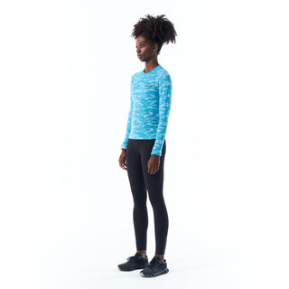 Women's Fibo Camo Merino Blend Seamless LS Tee