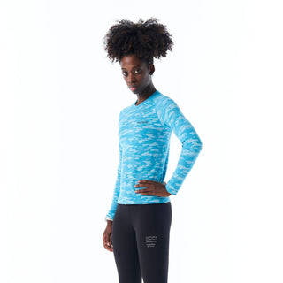 Women's Fibo Camo Merino Blend Seamless LS Tee