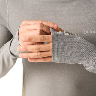 Men's Aero Wool Merino Blend Hooded Long Sleeves T-Shirt