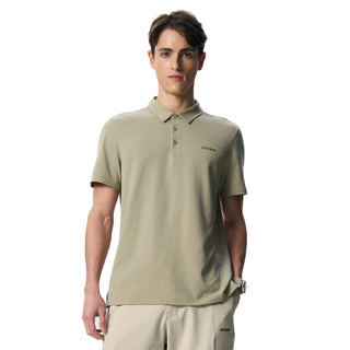 Men's Waffle Merino Blend Short Sleeves Polo T-Shirt