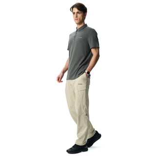 Men's Waffle Merino Blend Short Sleeves Polo T-Shirt