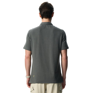 Men's Waffle Merino Blend Short Sleeves Polo T-Shirt