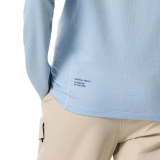 Unisex's Waffle Merino Half Zip Long Sleeves T-Shirt