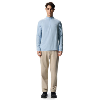 Unisex's Waffle Merino Half Zip Long Sleeves T-Shirt