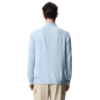 Unisex's Waffle Merino Half Zip Long Sleeves T-Shirt
