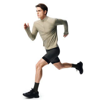 Unisex's Waffle Merino Half Zip Long Sleeves T-Shirt