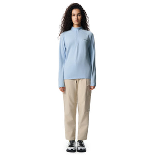 Unisex's Waffle Merino Half Zip Long Sleeves T-Shirt