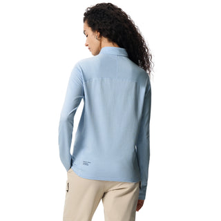 Unisex's Waffle Merino Half Zip Long Sleeves T-Shirt