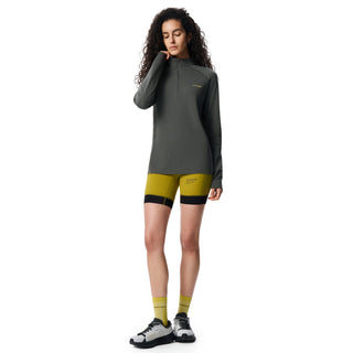 Unisex's Waffle Merino Half Zip Long Sleeves T-Shirt