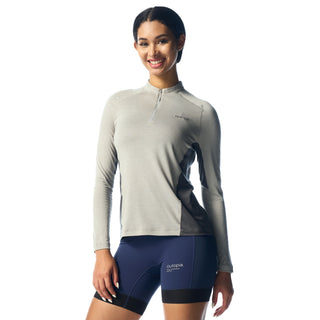 Women's Wonder Fast Merino Blend Half Zip Long Sleeves T-Shirt