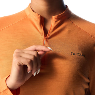 Women's Wonder Fast Merino Blend Half Zip Long Sleeves T-Shirt