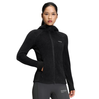 Women's Wool Loft Merino Blend Hooded Fleece Jacket