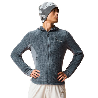 Men's Wool Loft Merino Blend Hooded Fleece Jacket