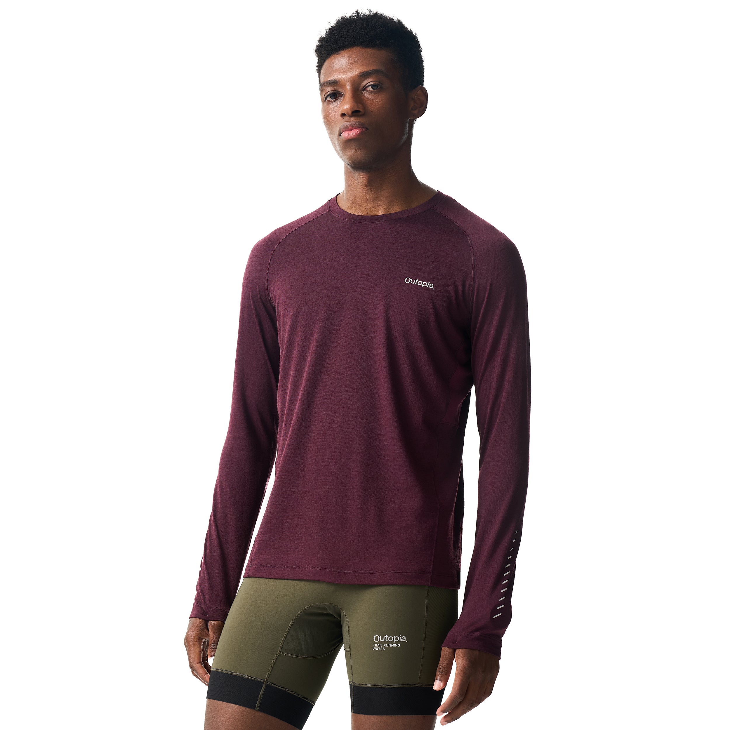 Men's Wonderland Merino Blend Long Sleeves T-Shirt - Outopia