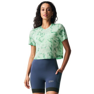 Women‘s Earth Tencel Merino Blend Cropped Short Sleeves T-Shirt