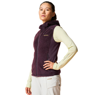 Women's Wool Loft Merino Blend Hooded Fleece Vest