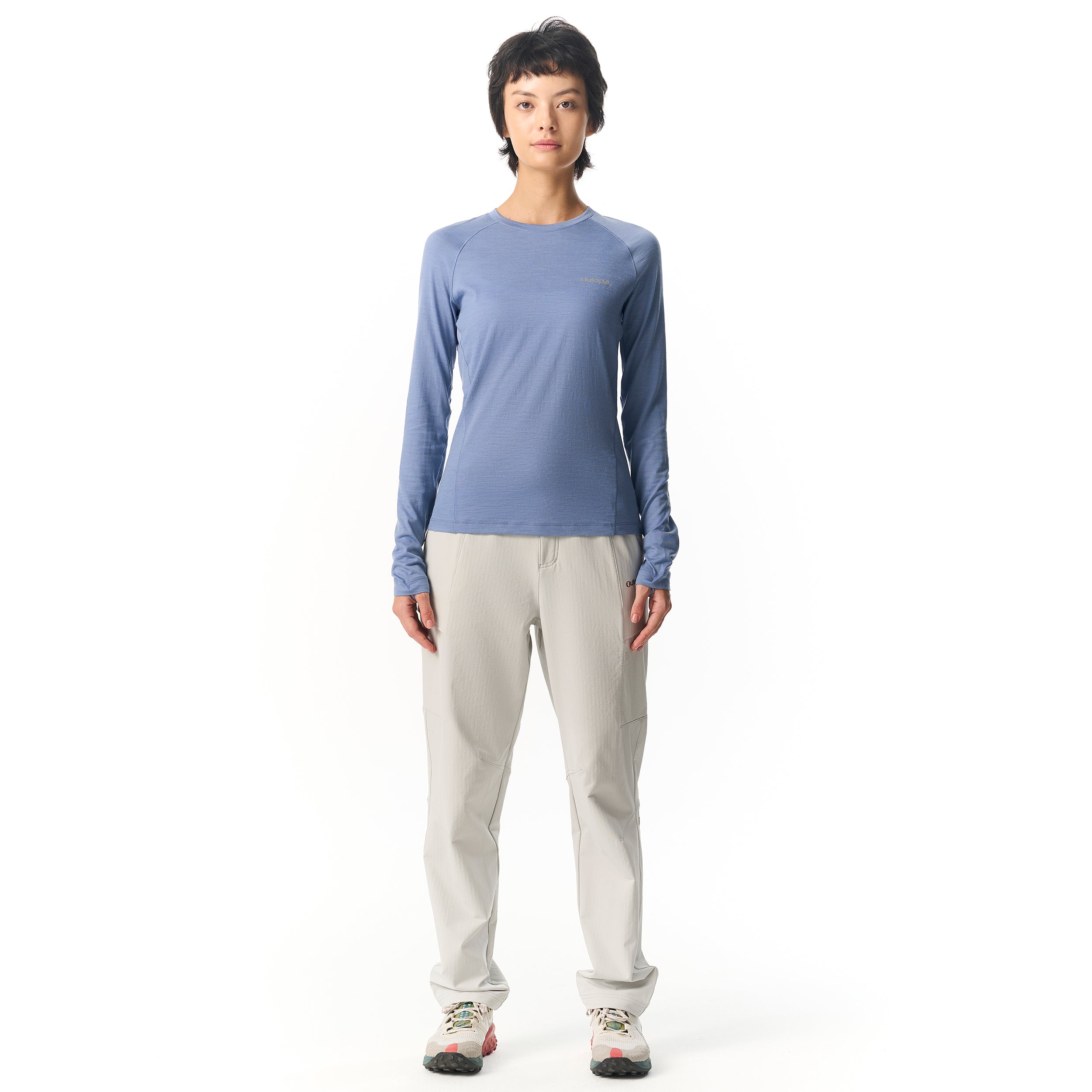 Women's Wonderland Merino Blend Long Sleeves T-Shirt - Outopia